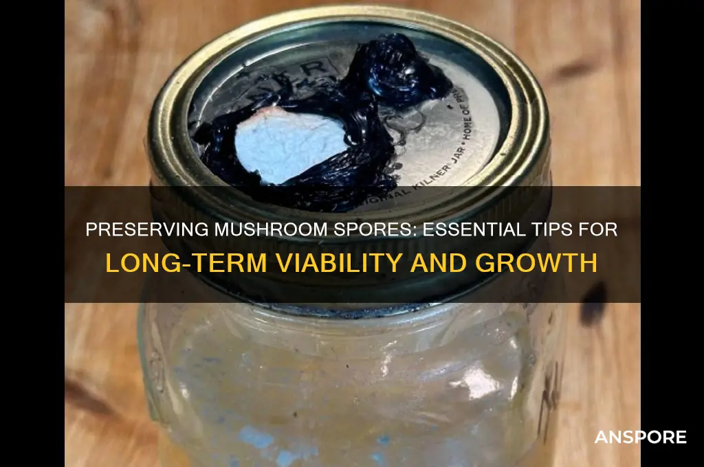 how to keep mushroom spores alive