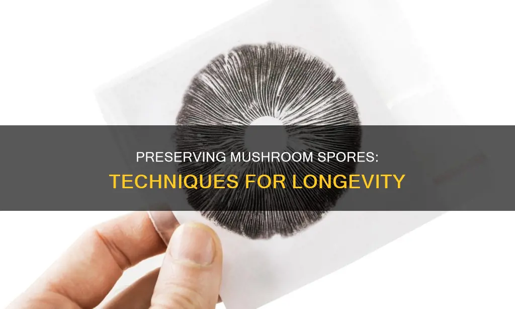 how to keep mushroom spores