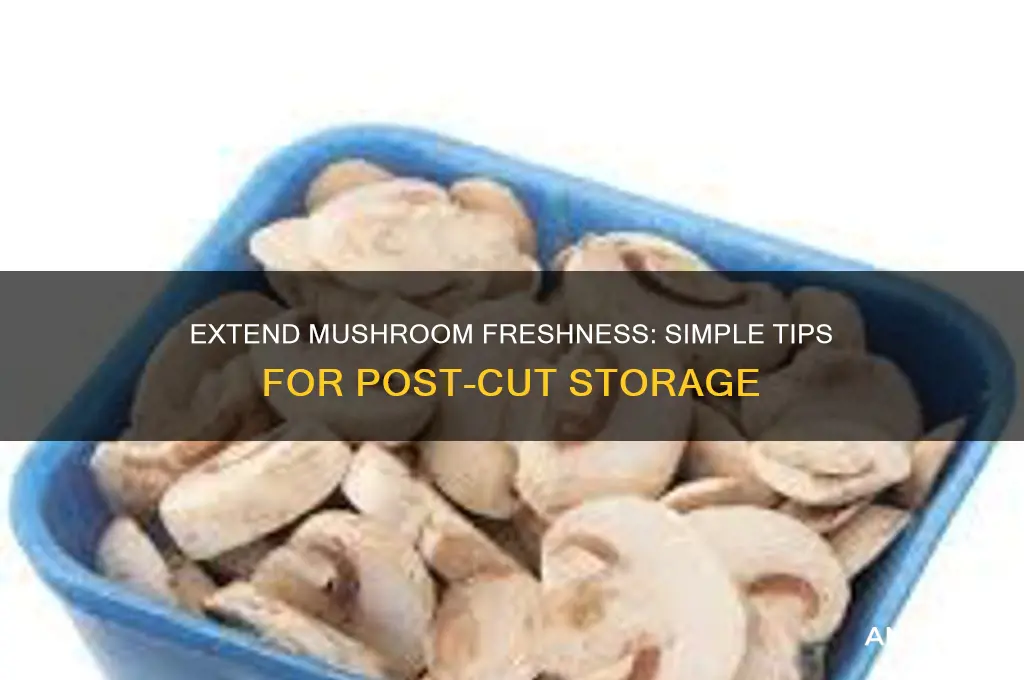 how to keep mushrooms fresh after cutting