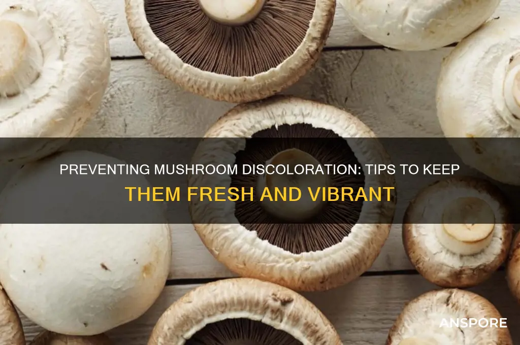 how to keep mushrooms from turning black