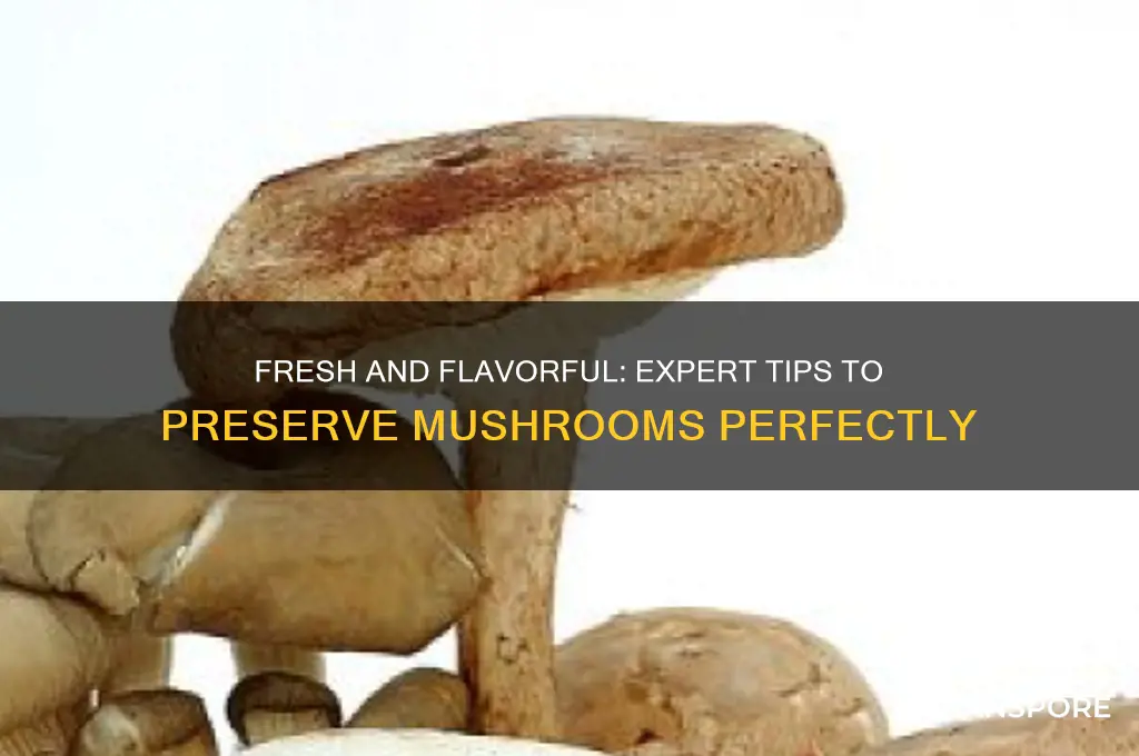 how to keep mushrooms good