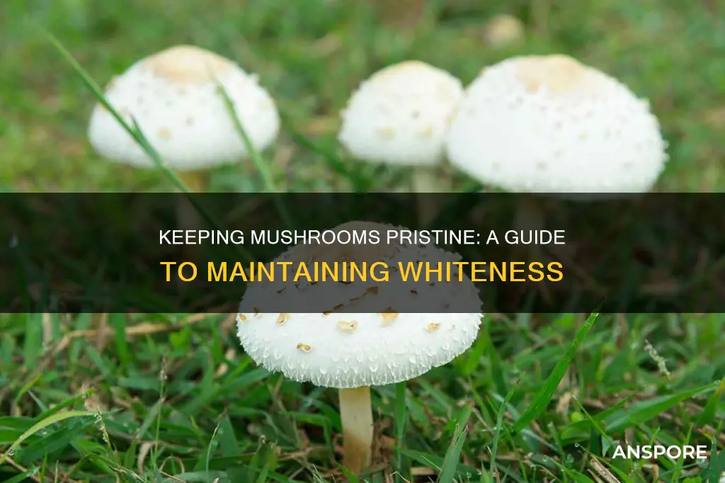 how to keep mushrooms white