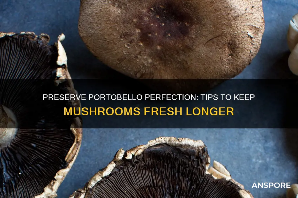how to keep portobello mushrooms fresh