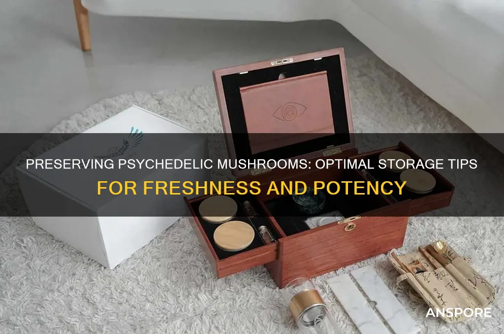 how to keep psyidelic mushrooms fresh