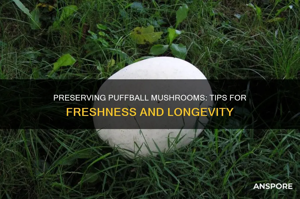 how to keep puffball mushrooms fresh