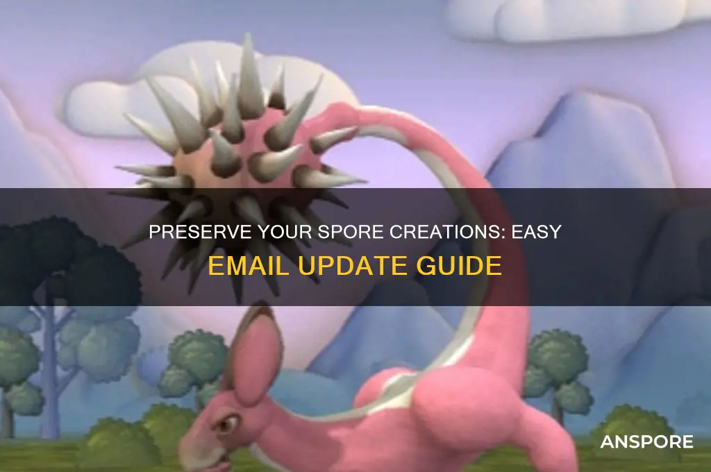 how to keep spore creations with new email