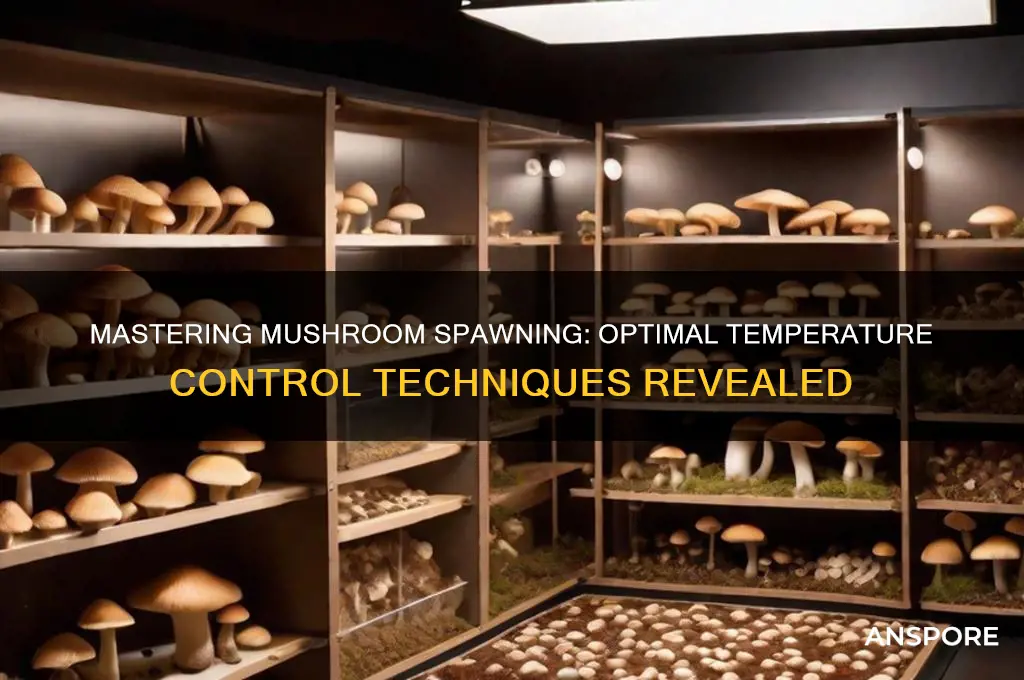 how to keep tempatures for spawning mushrooms