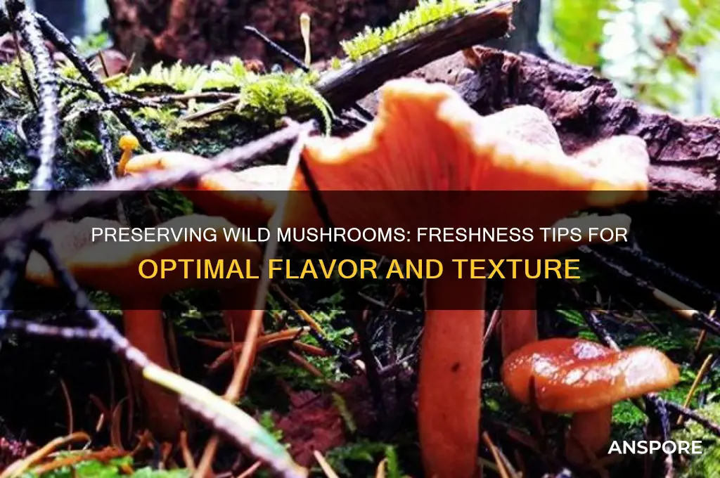 how to keep wild mushrooms fresh