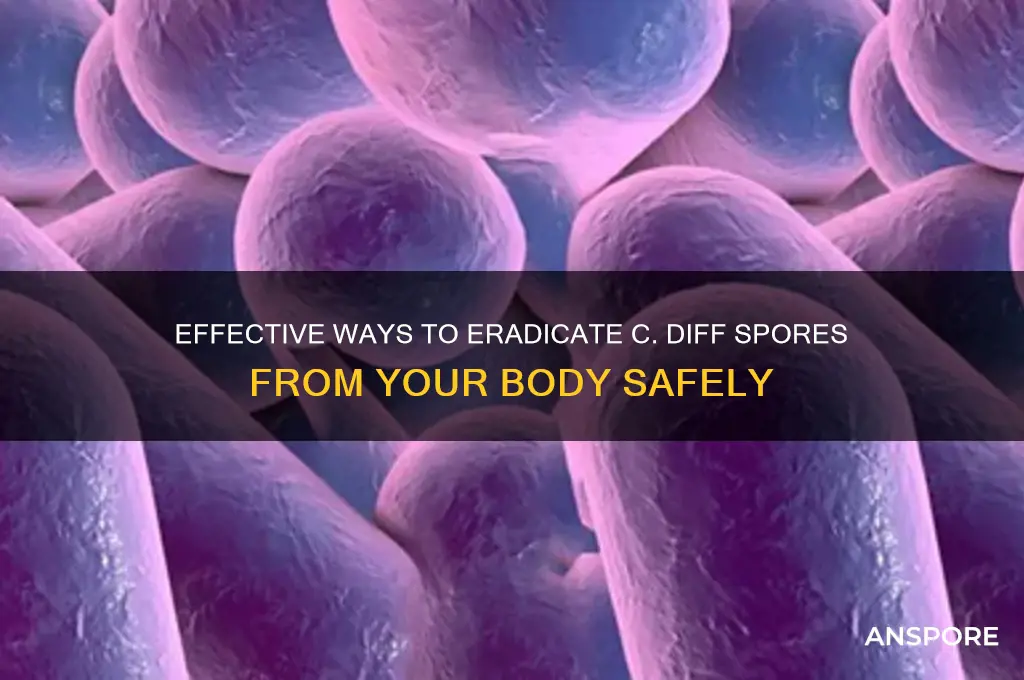 how to kill c diff spores on body