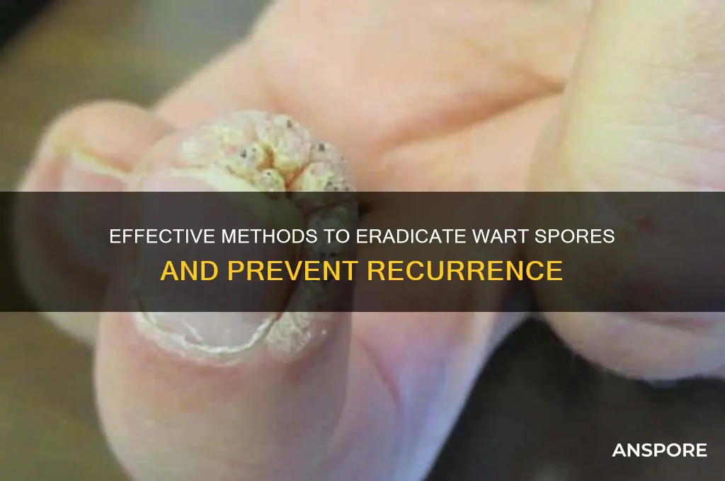 how to kill wart spores