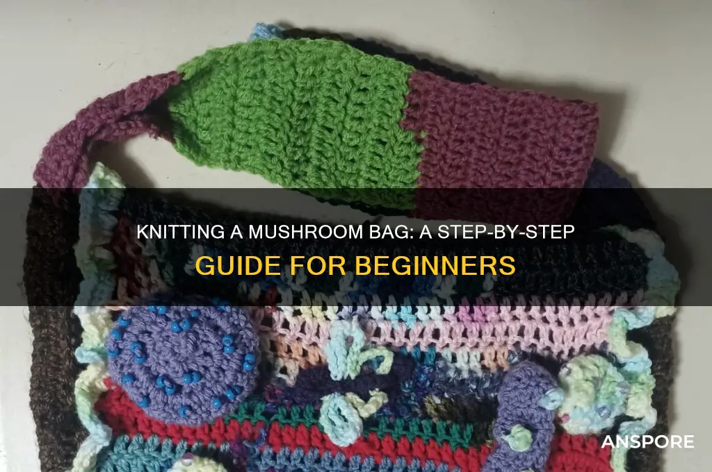 how to knit a mushroom bag