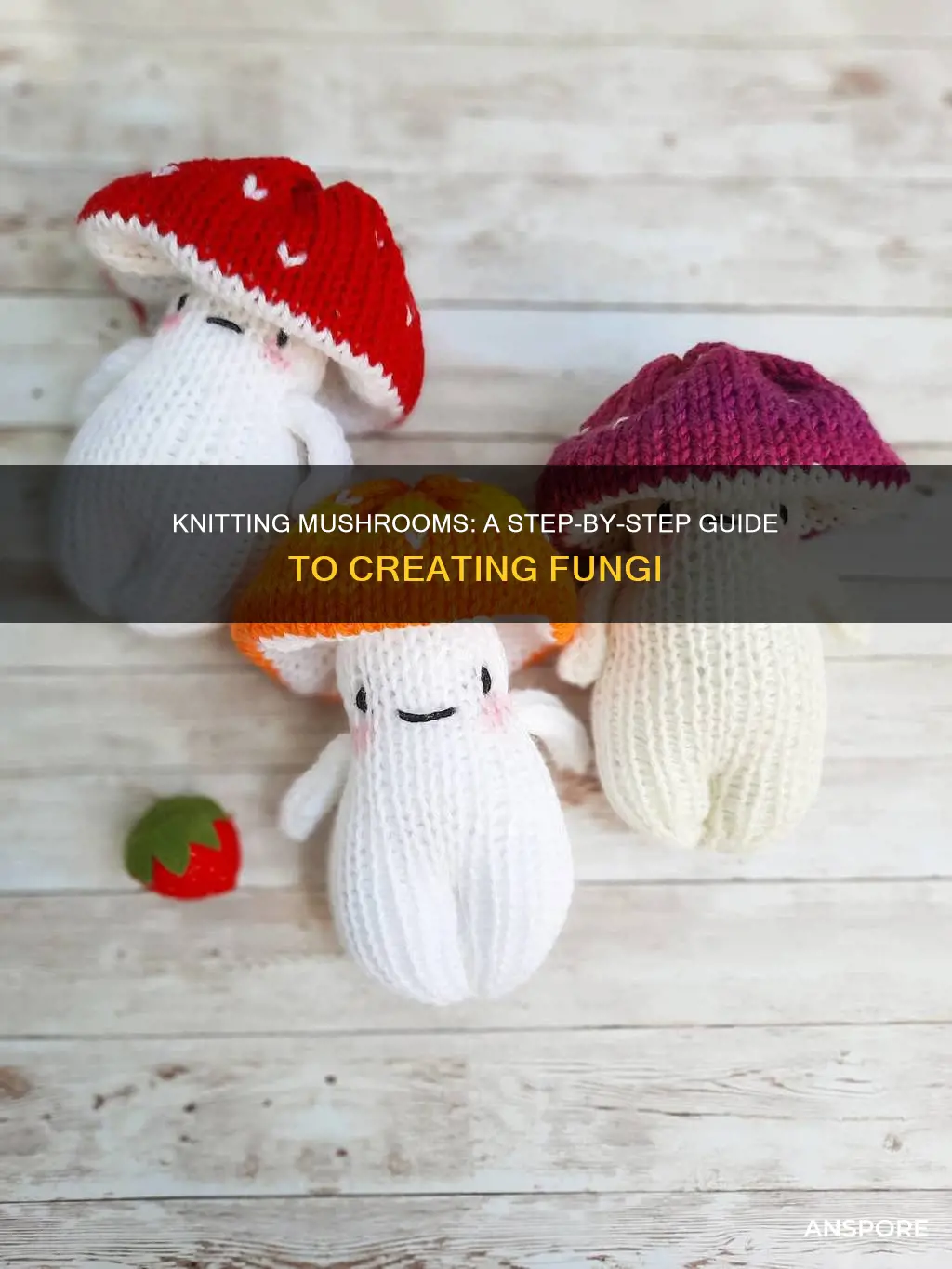 how to knit a mushroom