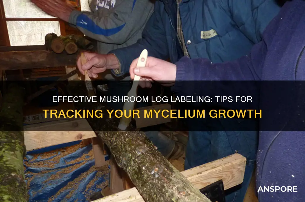how to label your mushroom logs