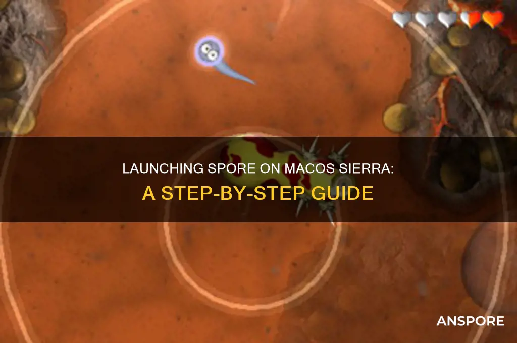 how to launch spore on mac os sierra