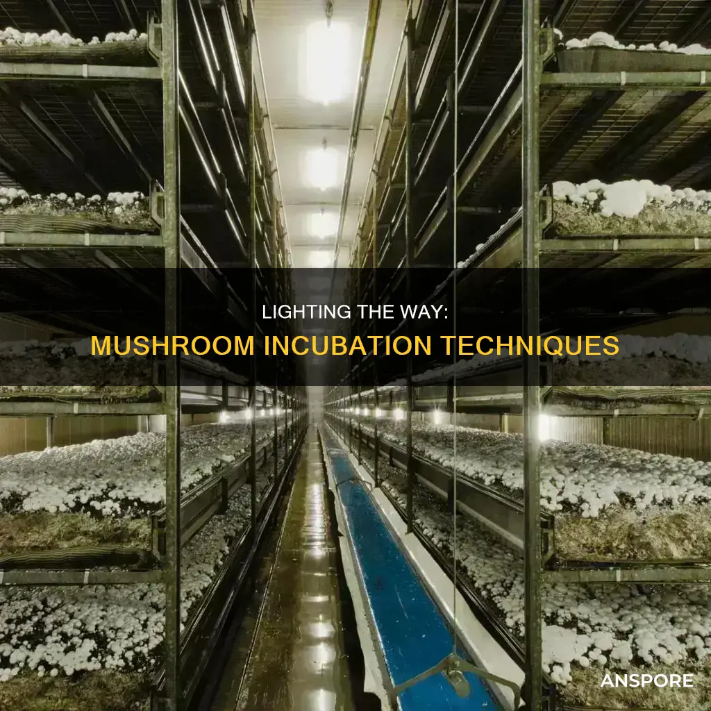 how to light incubate mushrooms