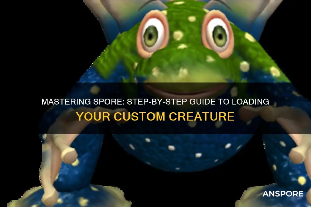 how to load a creature in spore