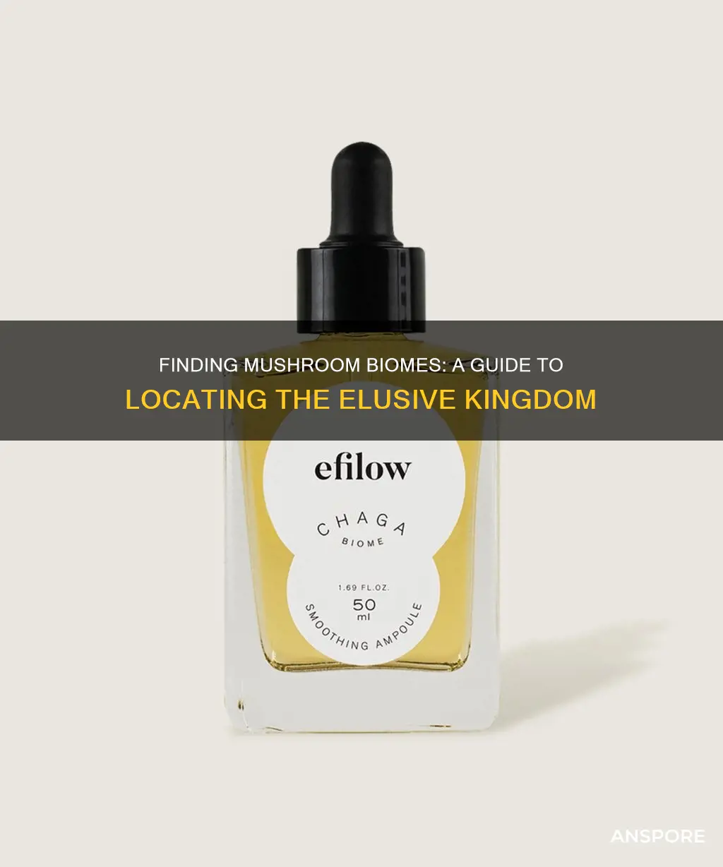 how to locate mushroom biome