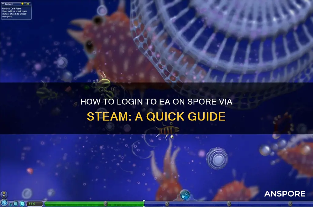 how to login to ea on spore on steam