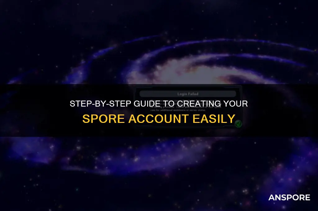 how to majke a spore accounty