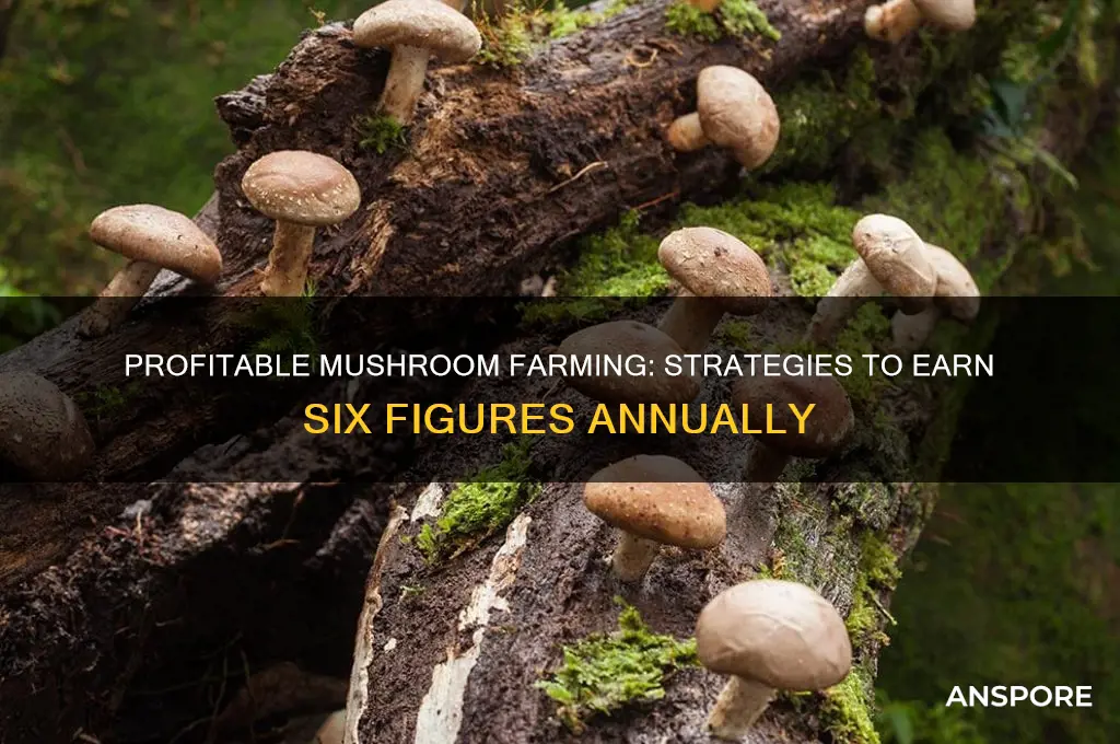 how to make 100 000 selling mushrooms