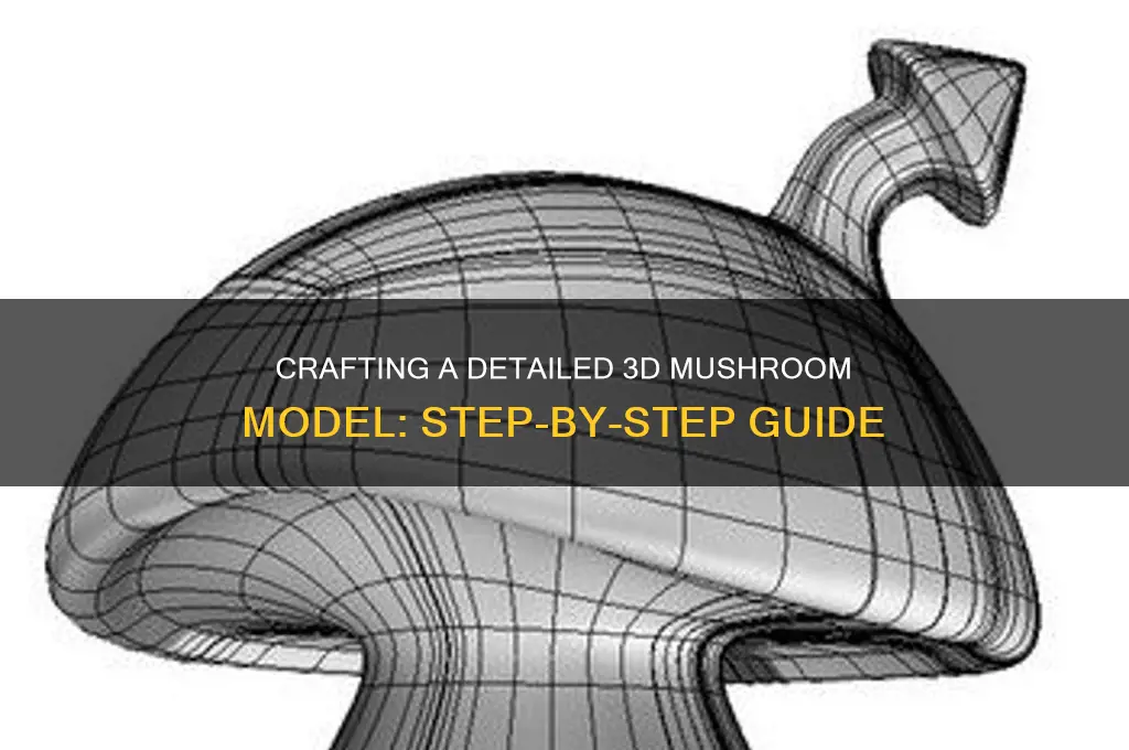 how to make a 3d model of mushroom