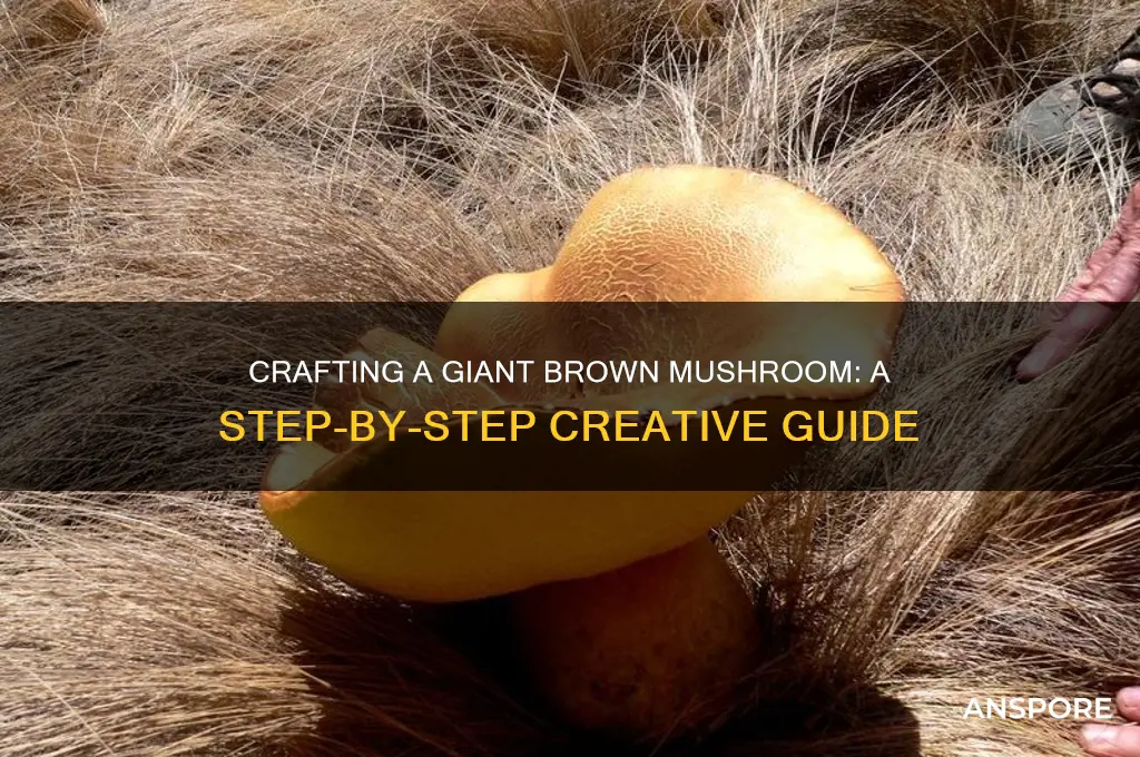 how to make a big brown mushroom