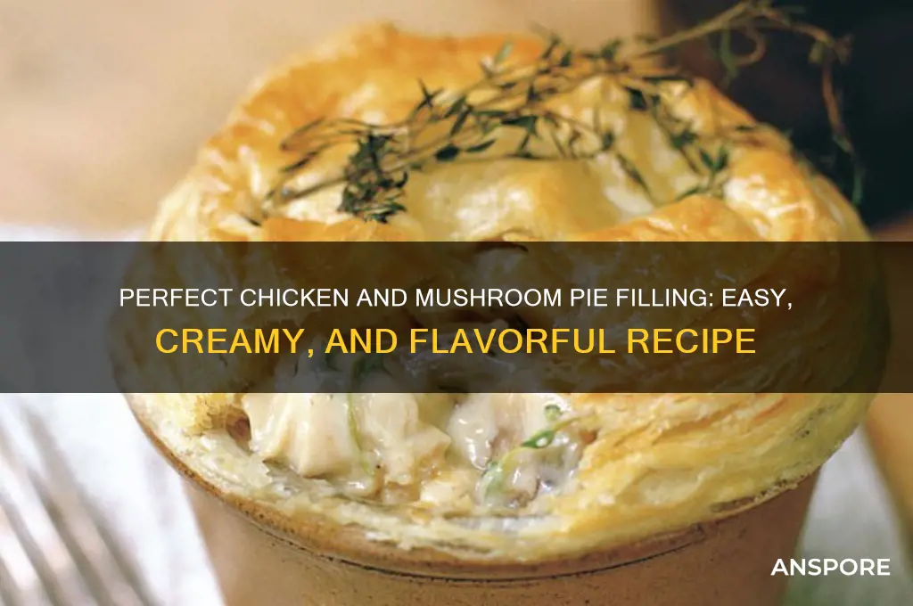 how to make a chicken and mushroom pie filling