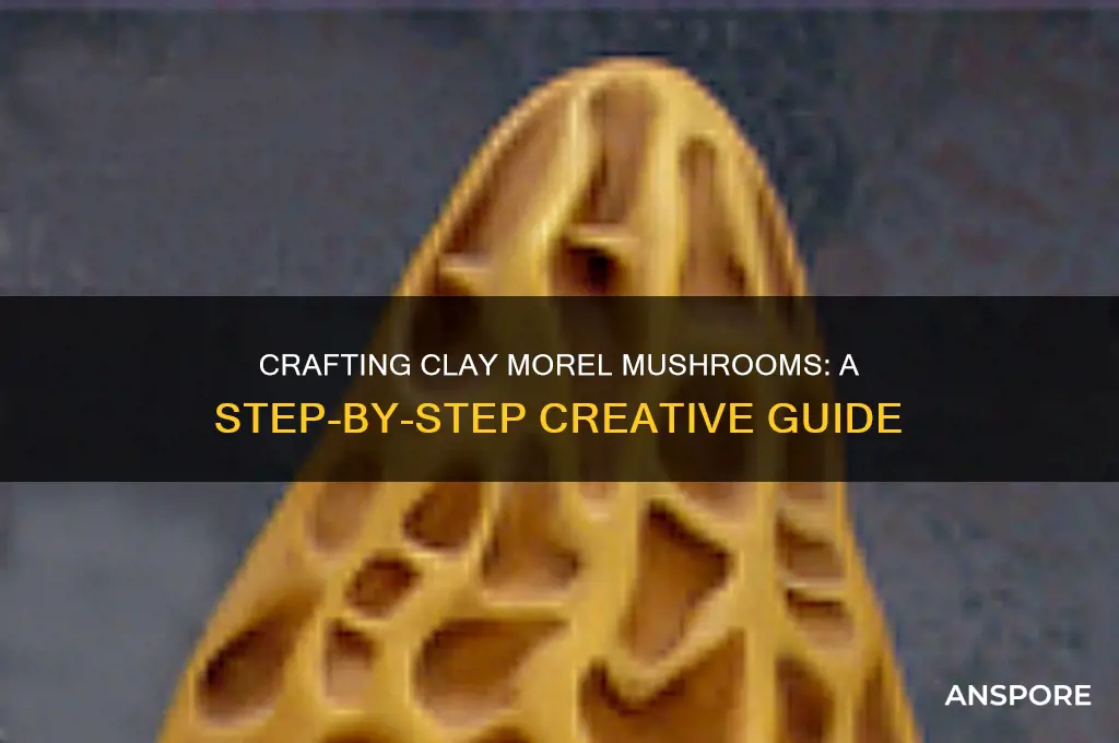 how to make a clay morel mushrooms