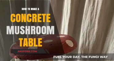 Crafting a Unique Concrete Mushroom Table: DIY Guide