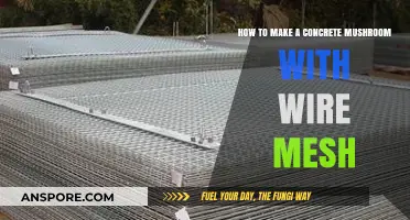 Crafting Concrete Mushrooms: A Wire Mesh Sculpting Guide