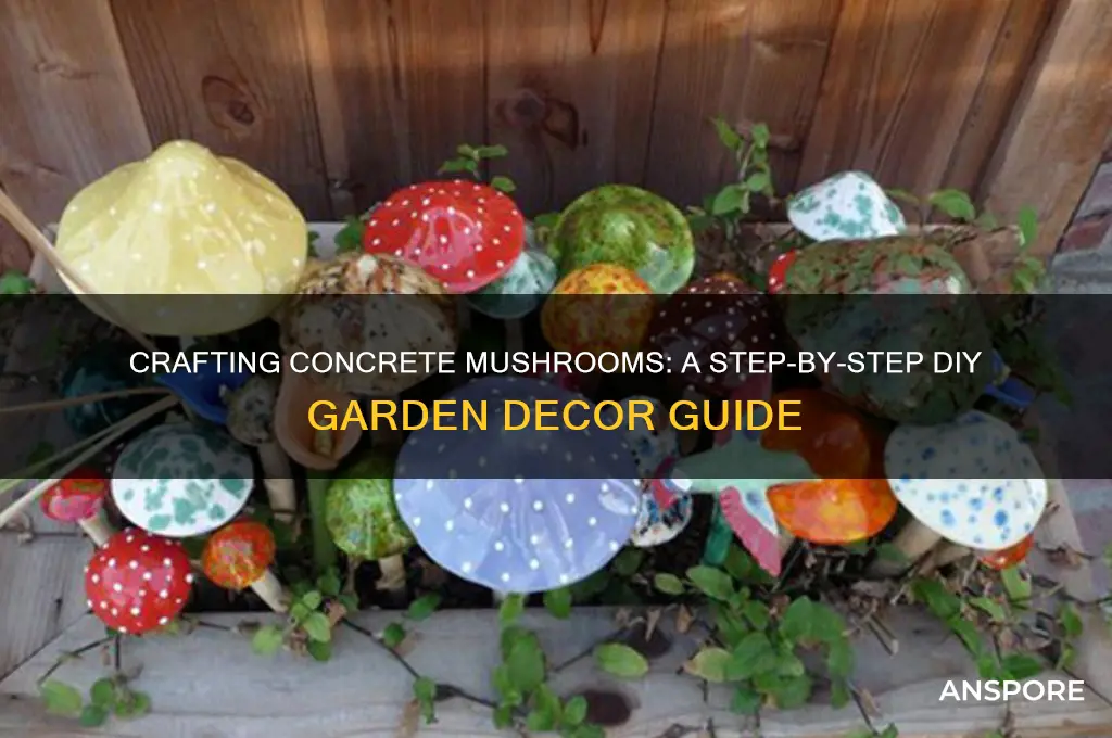 how to make a concrete mushroom