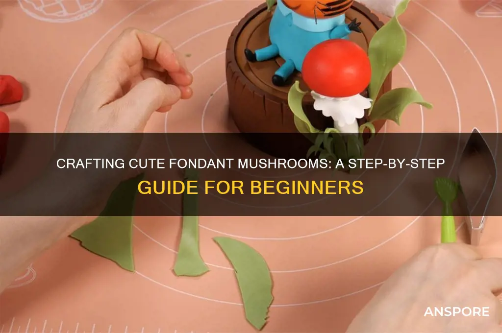 how to make a fondant mushroom