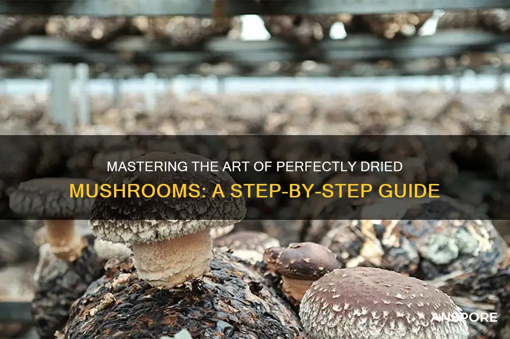 how to make a fully dried mushroom