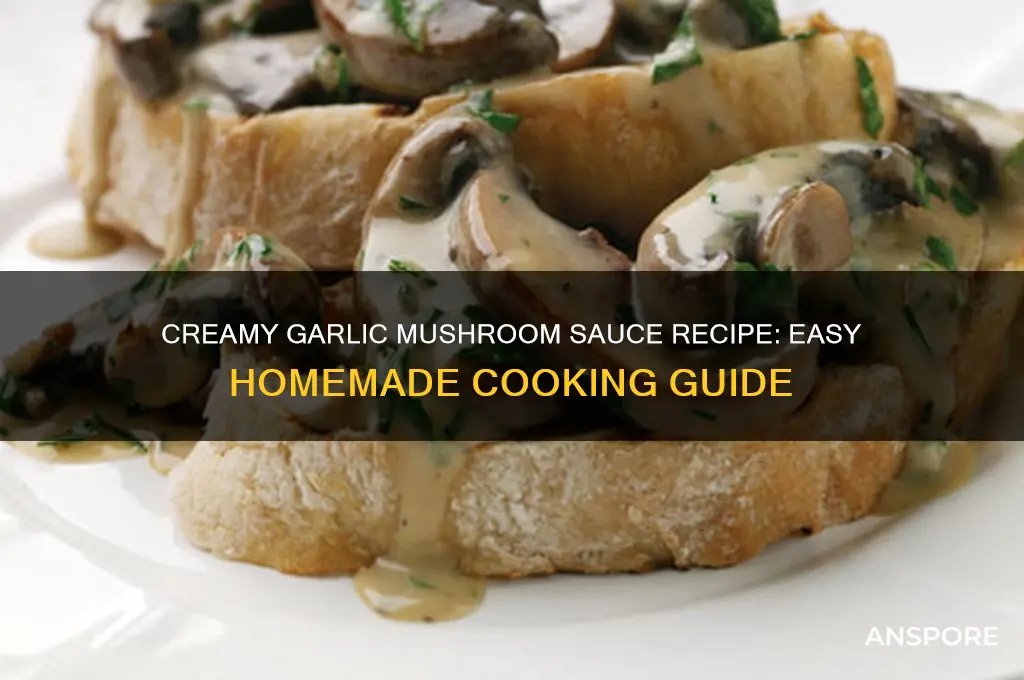 how to make a garlic mushroom sauce