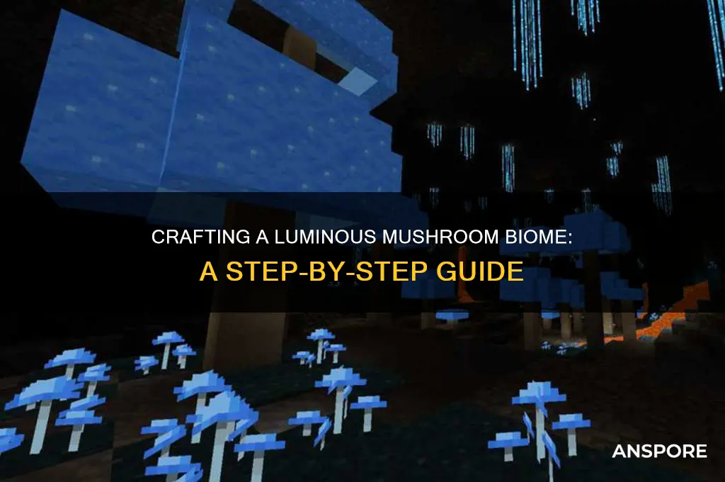 how to make a glowing mushroom biome