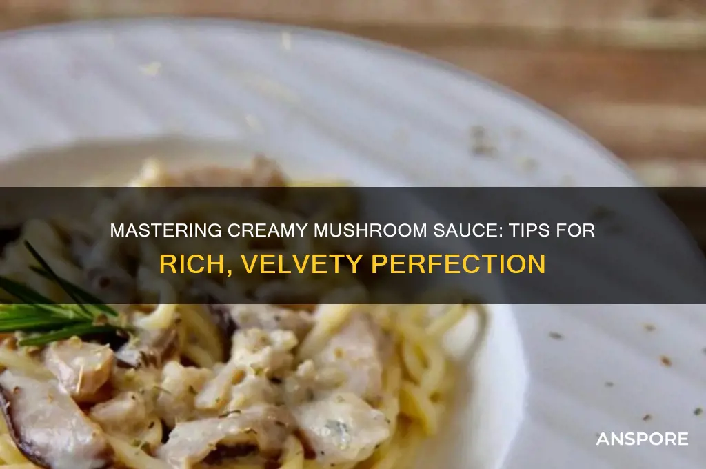 how to make a good creamy mushroom sauce