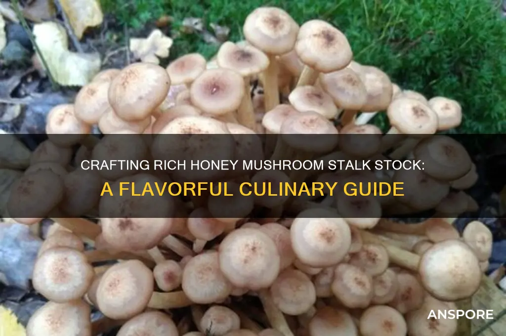 how to make a honey mushroom stalk stock