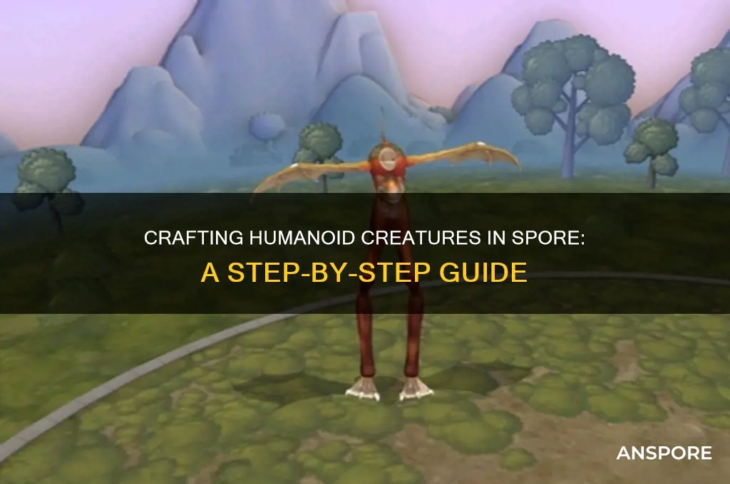 how to make a humanoid creature in spore