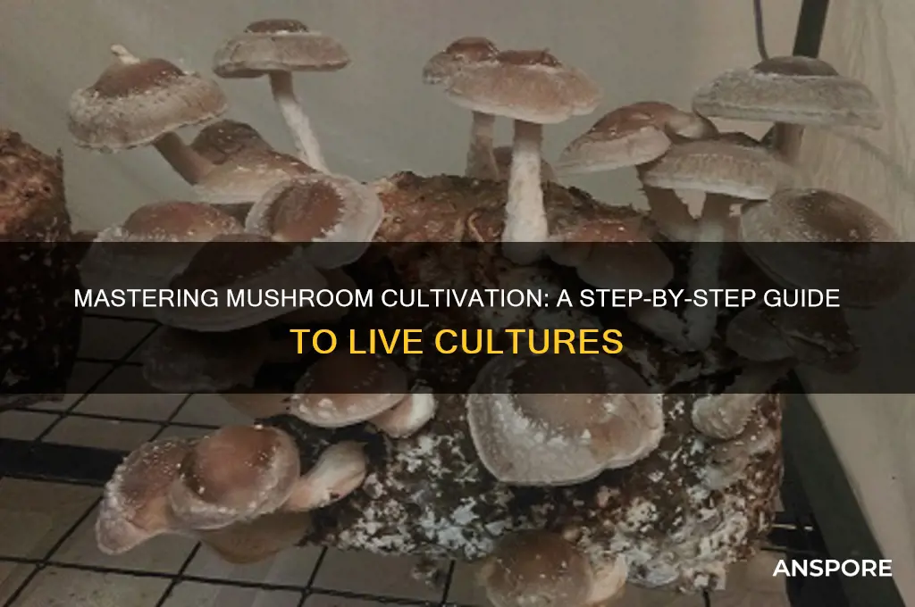 how to make a live mushroom culture