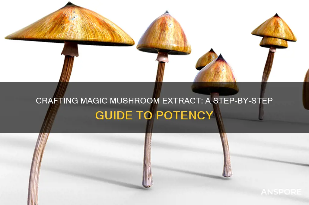 how to make a magic mushrooms extract