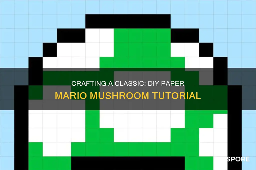 how to make a mario mushroom out of paper