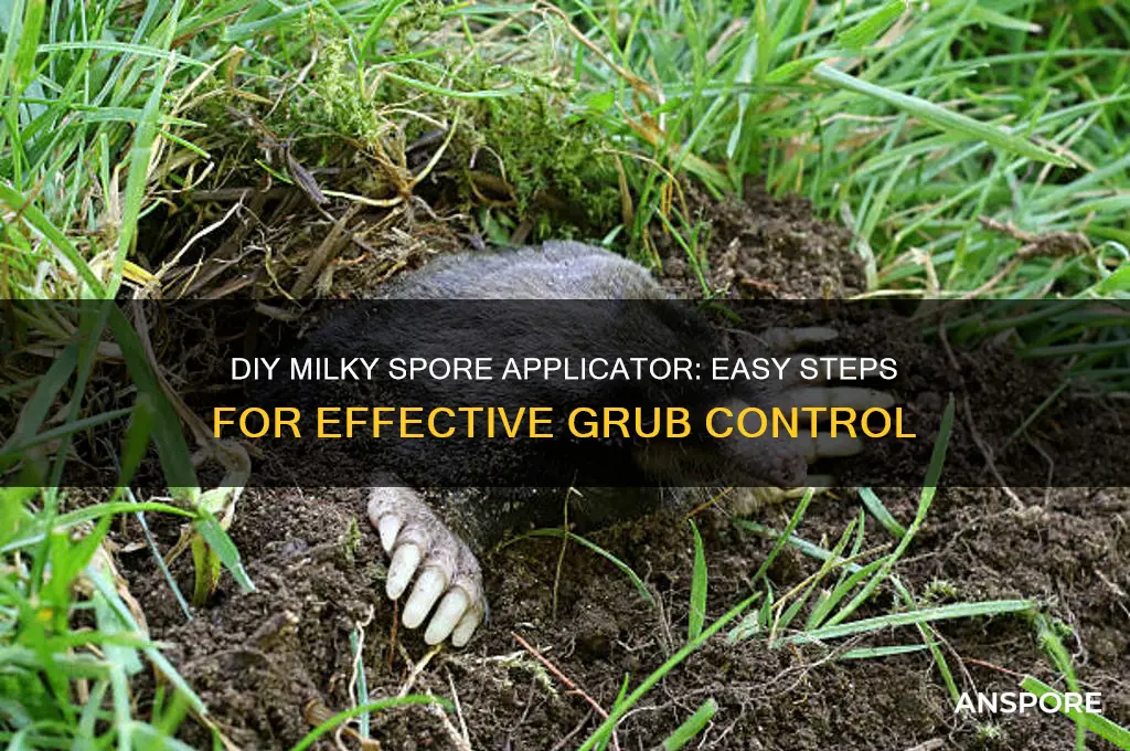 how to make a milky spore applicator