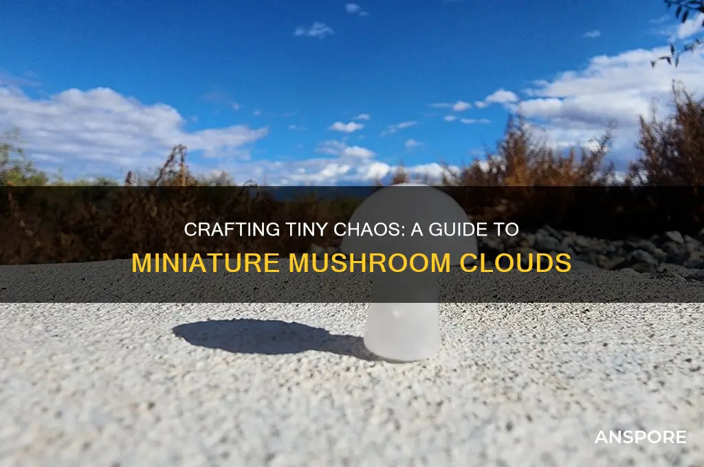 how to make a miniature mushroom cloud