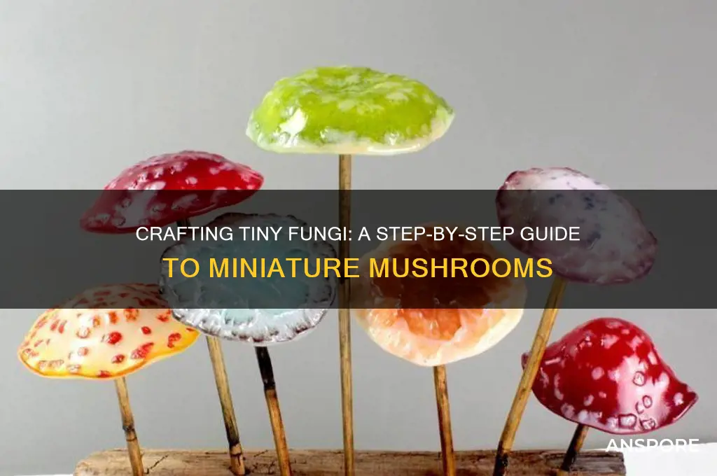how to make a miniature mushroom