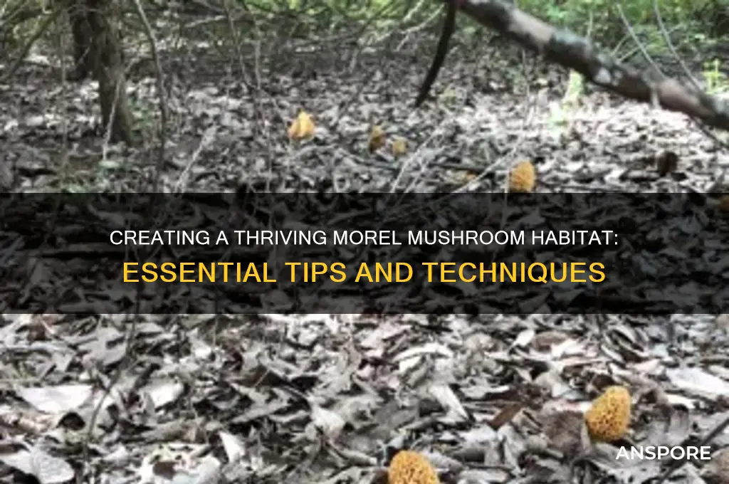 how to make a morel mushroom habitat