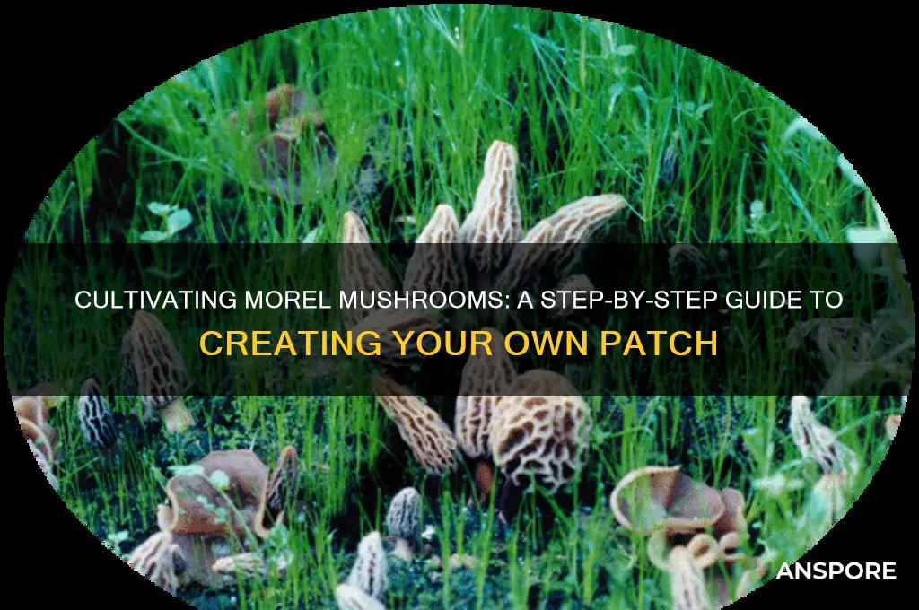 how to make a morel mushroom patch