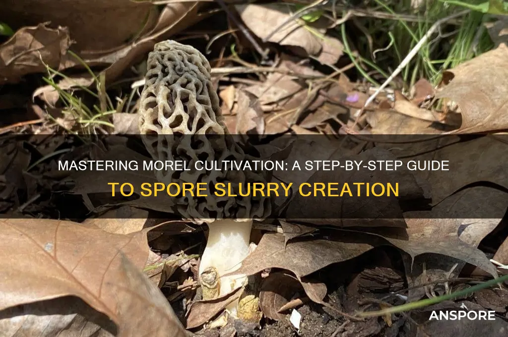 how to make a morel spore slurry