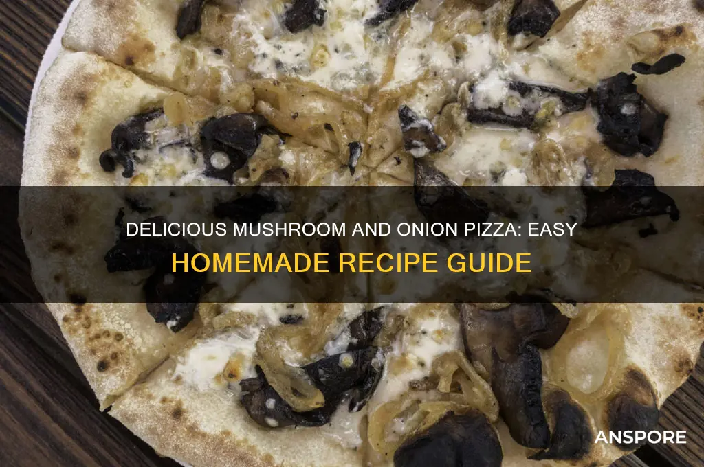 how to make a mushroom and onion pizza