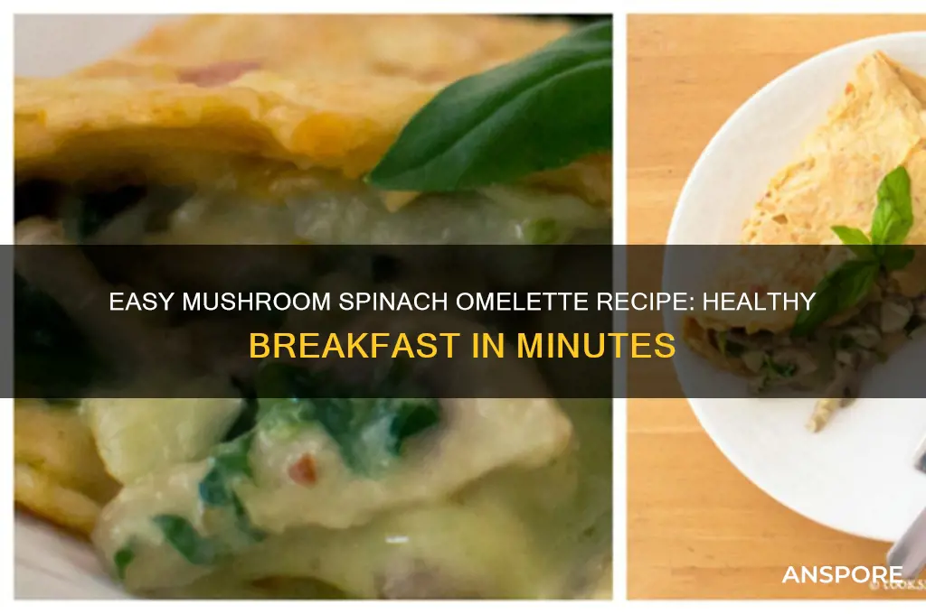 how to make a mushroom and spinach omelette
