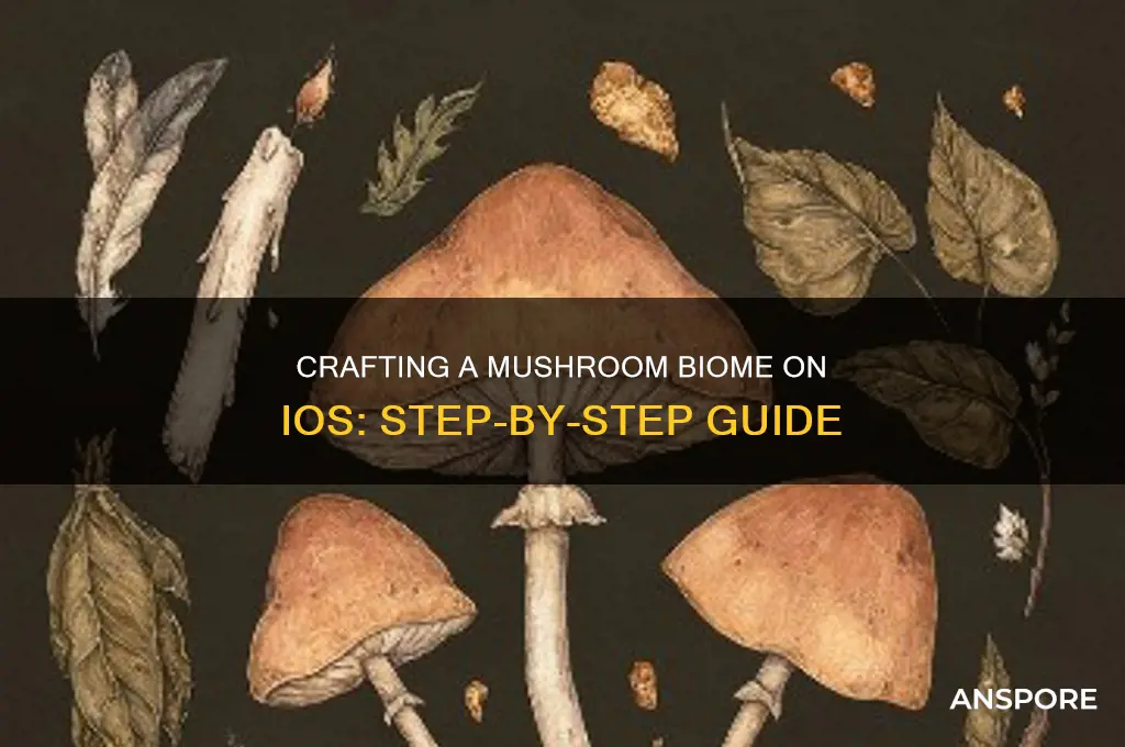 how to make a mushroom biome ios
